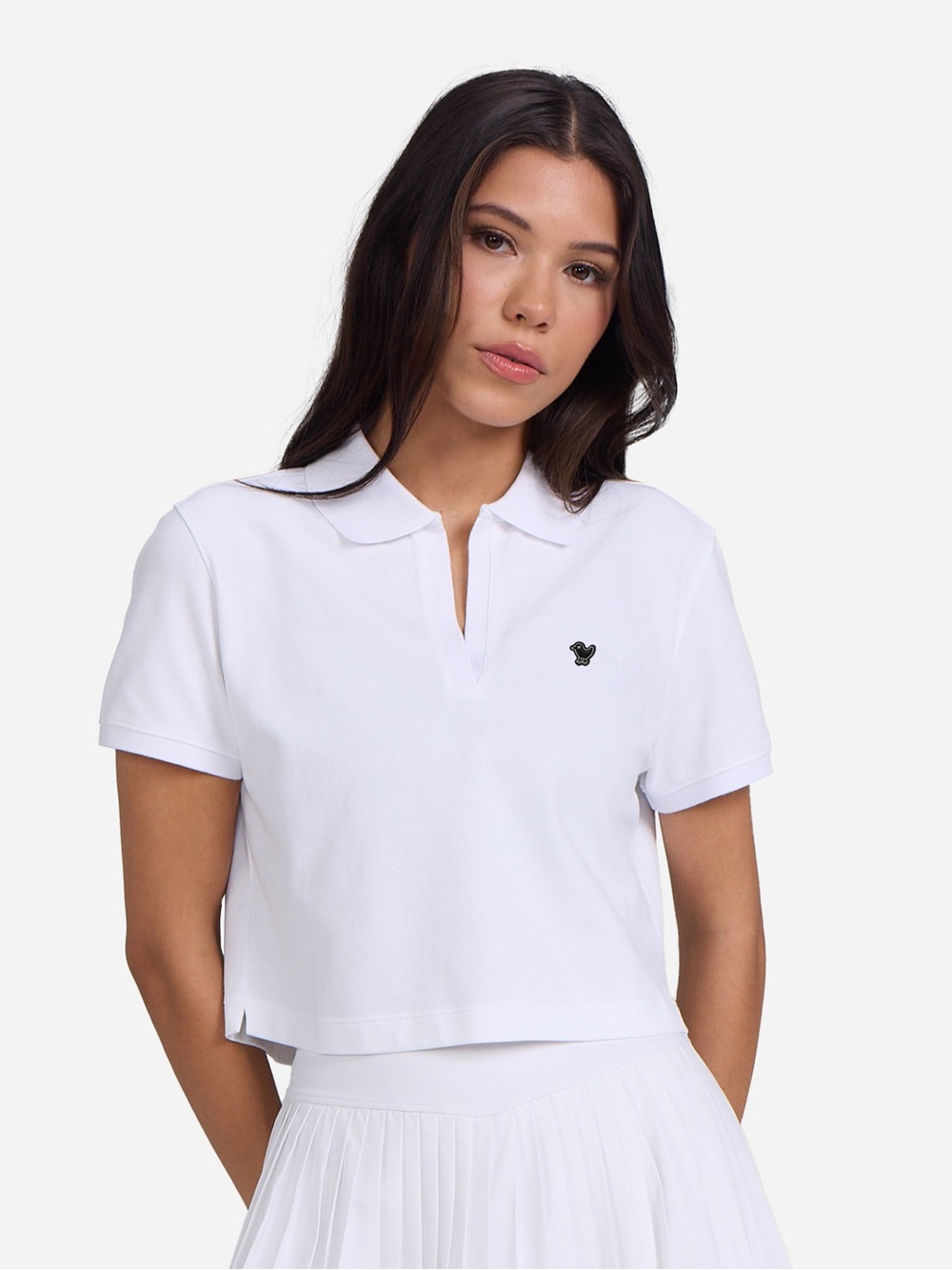 BAD BIRDIE PIQUE PERFORMANCE CROP POLO SIZE XL